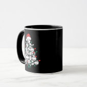Kerstman honkbal kerstboom sport mok (Voorkant links)