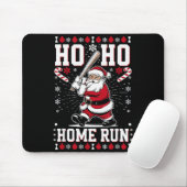 Kerstman honkbal thuisloop Ho Ho thuisloop , Muismat (Met muis)