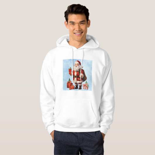 kerstman hoodie (Voorkant volledig)