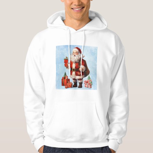 kerstman hoodie (Voorkant)