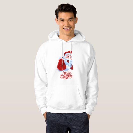 kerstman hoodie (Voorkant volledig)
