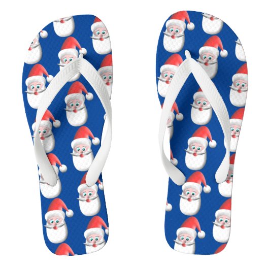 Kerstman hoofd teenslippers (Voetbed)