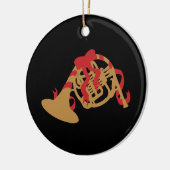 Kerstman, Horn Keramisch Ornament (Links)