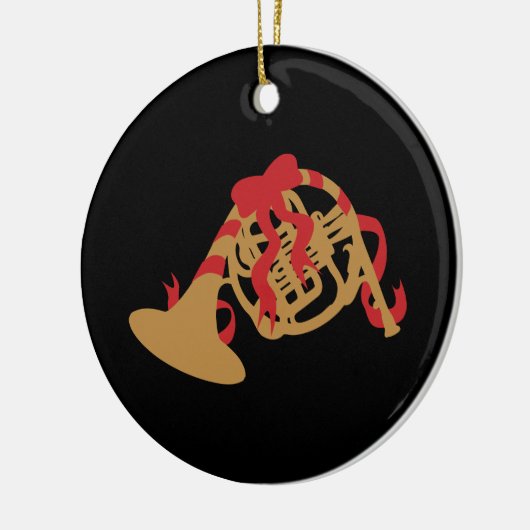 Kerstman, Horn Keramisch Ornament (Links)