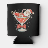 Kerstman Hot Mess Martini Glas Kerstmis Xmas Blikjeskoeler (Voorkant)