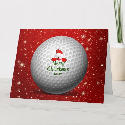 Kerstman houdt het hele jaar van golf kaart