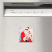 Kerstman houdt van honden magneet (Insitu (Vaatwasser))