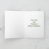 Kerstman houdt van Kerstmis kerstkaart Feestdagen Kaart (Binnen)