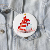 kerstman - Huge, Button met 4 inch (In situ)