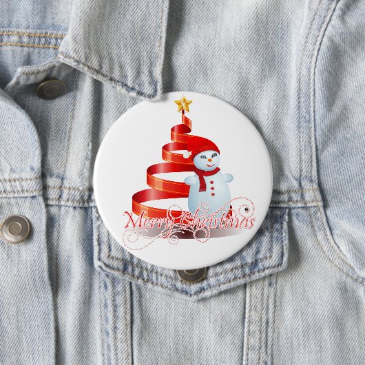 kerstman - Huge, Button met 4 inch (In situ)