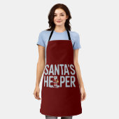 Kerstman Hulppost Kerstmis Schort (Gedragen)