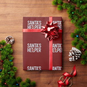 Kerstman Hulpsinterklaas Cadeaupapier