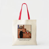Kerstman Humor Canvas tas Gift (Voorkant)