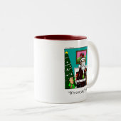 Kerstman Humor Koffie Mok (Voorkant rechts)