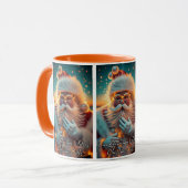 Kerstman: Ik ben druk bezig met het voorbereiden v Mok (Voorkant links)