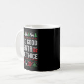 Kerstman Ik ben zo braaf dat de Kerstman twee keer Koffiemok (Voorkant links)
