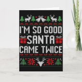 Kerstman ik ben zo braaf Kerstman kwam twee keer b Kaart (Voorkant)