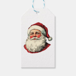 Kerstman illustratie cadeaulabel