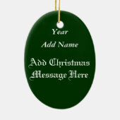  kerstman in Antiek auto's Keramisch Ornament (Achterkant)