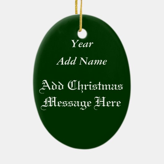  kerstman in Antiek auto's Keramisch Ornament (Achterkant)