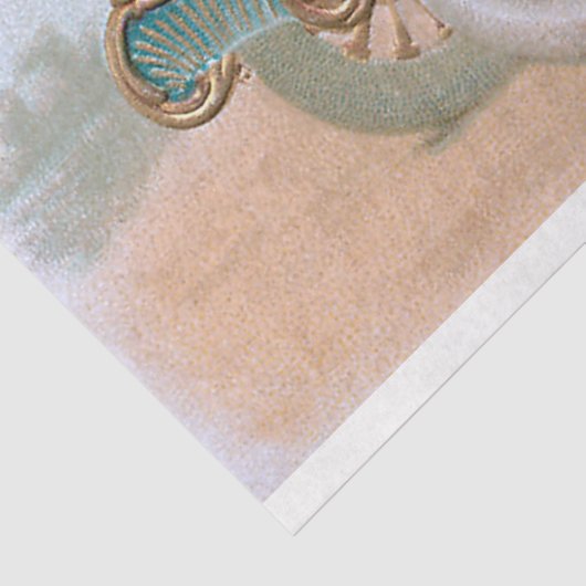 kerstman in auto tissuepapier (Detail)