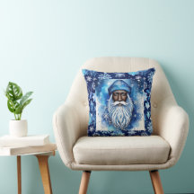 Kerstman in blauw