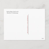 Kerstman in Chattanooga Feestdagenkaart (Achterkant)