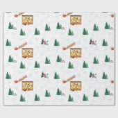 Kerstman in Chip & Dale Home Gift Wrappers Cadeaupapier (Vlak)
