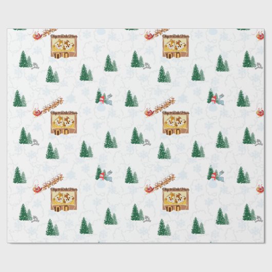 Kerstman in Chip & Dale Home Gift Wrappers Cadeaupapier (Vlak)