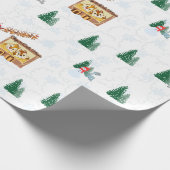 Kerstman in Chip & Dale Home Gift Wrappers Cadeaupapier (Hoek)