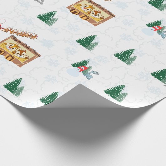 Kerstman in Chip & Dale Home Gift Wrappers Cadeaupapier (Hoek)