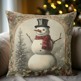 Kerstman in Cozy Vintage Sfeer Kussen