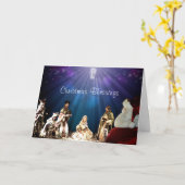 Kerstman in de geboorte kaart (Gele Bloem)