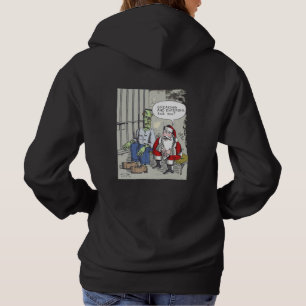 Kerstman in de gevangenis vrouwen zwarte hoodie ac