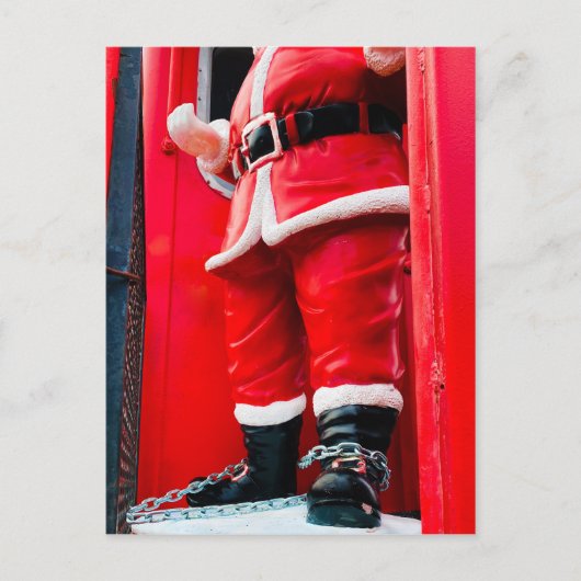Kerstman in de problemen? feestdagenkaart (Voorkant)
