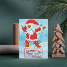 Kerstman in de problemen Grappige Kerstkaart