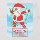 Kerstman in de problemen Grappige Kerstkaart Feestdagenkaart (Voorkant)