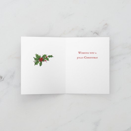  kerstman in de schoorsteen Gevouwen Kerstmis Kaar Kaart (Binnen)