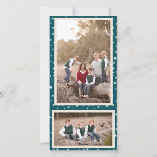 Kerstman in de schoorsteen Kerstkaart (Achterkant)