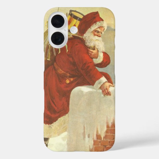 Kerstman in de schoorsteen uit het victoriaanse ti Case-Mate iPhone case (Achterkant)