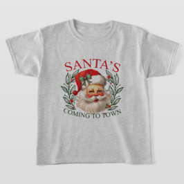 Kerstman in de stad Kind Kerst T-shirts