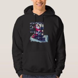 Kerstman in de trein hoodie