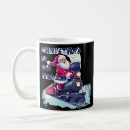 Kerstman in de trein koffiemok