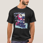 Kerstman in de trein t-shirt (Voorkant)