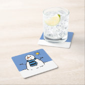 Kerstman in de zon kartonnen onderzetters (Insitu)