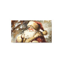 Kerstman in een besneeuwd wonderland