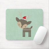 kerstman in een roodkerstman muismat (Met muis)