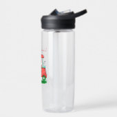 Kerstman in golfkar Merry Christmas Waterfles (Links)