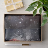 kerstman in het besneeuwde bos tissuepapier (Geschenk)