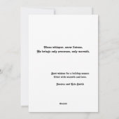 Kerstman in het dennenbos Kerst Kaart (Achterkant)